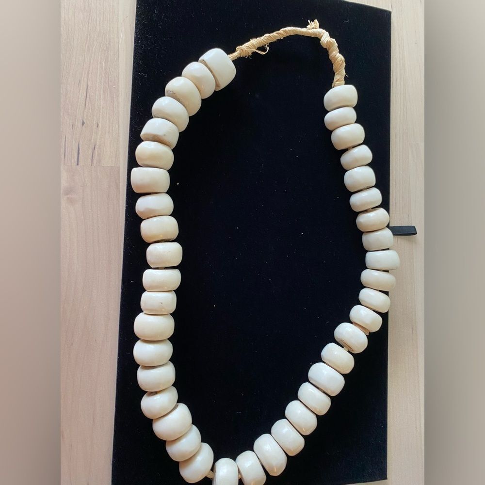 Artisan Vintage Handmade Clay Bead Necklace